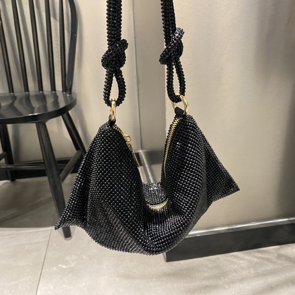 Black Rhinestone Bag - Picture 3 of 11